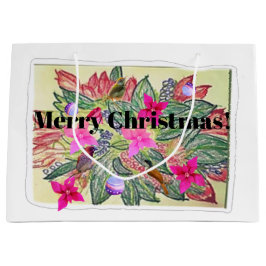 Sacola Para Presentes Grande Merry Christmas!