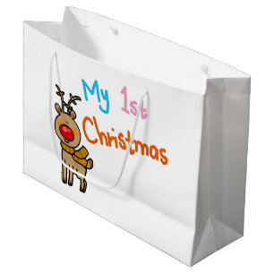 Sacola Para Presentes Grande meu ø Natal (rena)
