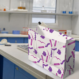 Sacola Para Presentes Grande Microbiologia