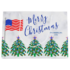 Sacola Para Presentes Grande Militares Ou Servicemen De Árvore De Natal Patriót