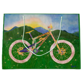 Sacola Para Presentes Grande Miranda Mountain Bike Gift Bag