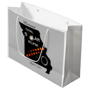Sacola Para Presentes Grande Missouri Solar Eclipse Large Gift Bag