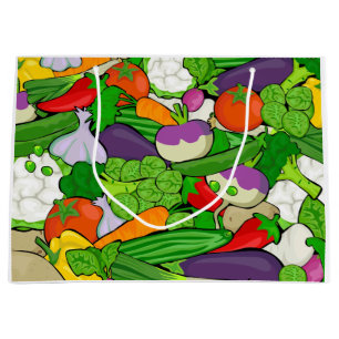Sacola Para Presentes Grande Mistura saudável dos legumes frescos