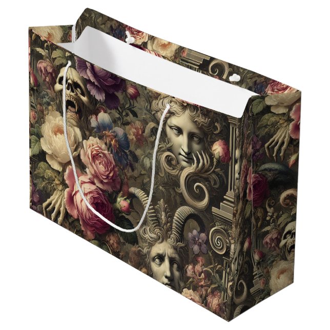 Sacola Para Presentes Grande Mitos Manifestantes - Vitoriano Gótico (Frente inclinada)