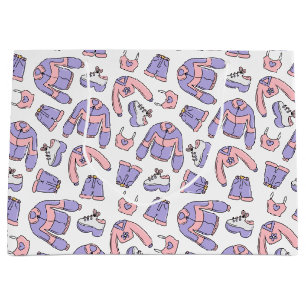 Sacola Para Presentes Grande Moda rosa Vibes 90s