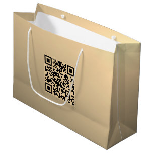Sacola Para Presentes Grande Modelo de código QR editável instantaneamente Fa
