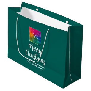 Sacola Para Presentes Grande Modelo de logotipo promocional personalizado de Na