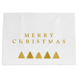 Sacola Para Presentes Grande Modelo de Natal Merry Árvores Minimalistas