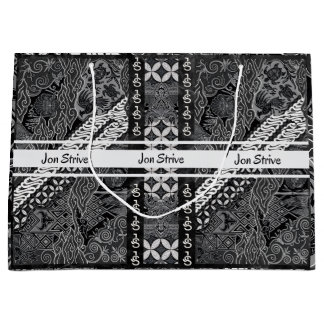 Sacola Para Presentes Grande Modern BATIK Pattern