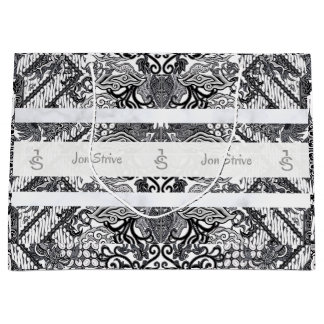 Sacola Para Presentes Grande Modern BATIK Pattern