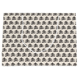 Sacola Para Presentes Grande Moderno Evergreen Simples