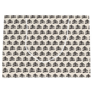 Sacola Para Presentes Grande Moderno Evergreen Simples