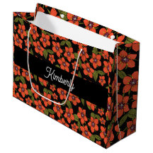 Monograma de Nome em Aquarela Scarlet Pimpernel