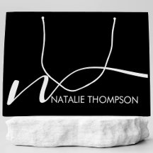 Monograma Personalizado Com Nome Legal Preto