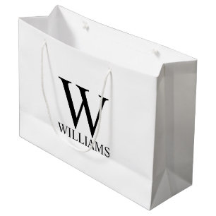 Sacola Para Presentes Grande Monograma Personalizado e Nome Grande Bag de Prese