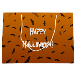Sacola Para Presentes Grande Morcegos de Halloween