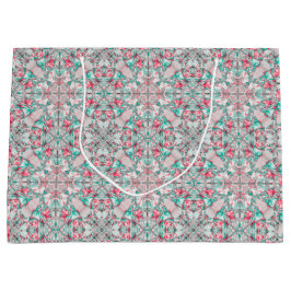 Sacola Para Presentes Grande Mosaico de Renda Celestial