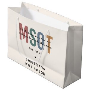 Sacola Para Presentes Grande MSOT Mestre em Terapia Ocupacional