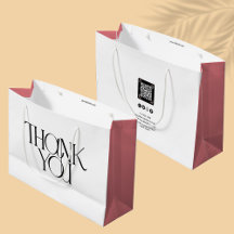 Muito obrigado, empresa moderna | Código QR rosa