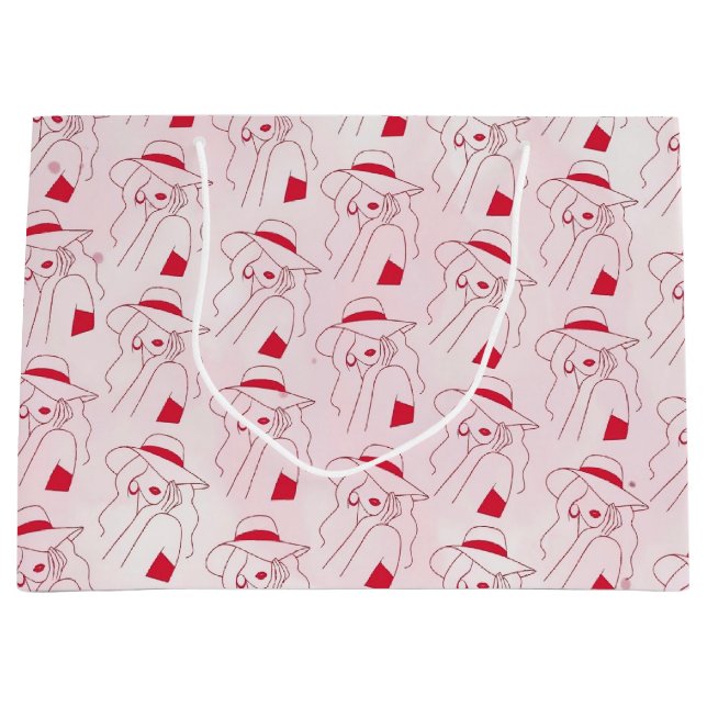 Sacola Para Presentes Grande Mulher (Frente)