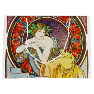 Sacola Para Presentes Grande Mulher com Poppy, Mucha