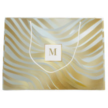 Multipadrão Dourado e branco de tendência opulente