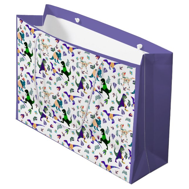 Sacola Para Presentes Grande Mundo Jurássico (Frente inclinada)