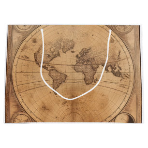 Sacola Para Presentes Grande Mundo Rustic Vintage (2)