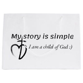 Sacola Para Presentes Grande My story is simple