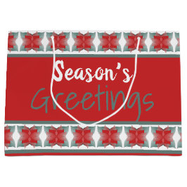 Sacola Para Presentes Grande Na moda Deep Red