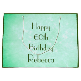 Sacola Para Presentes Grande Na moda Happy 60th Birthday design