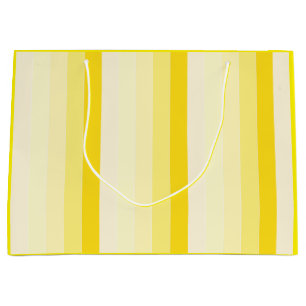 Sacola Para Presentes Grande Na moda Modelo de Tendência em Lado Branco Amarelo