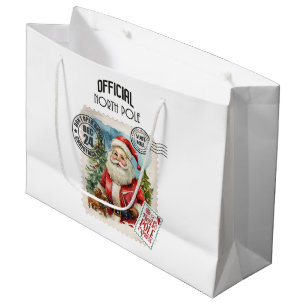 Sacola Para Presentes Grande Não abra até o Natal - Grande Saco do Presente