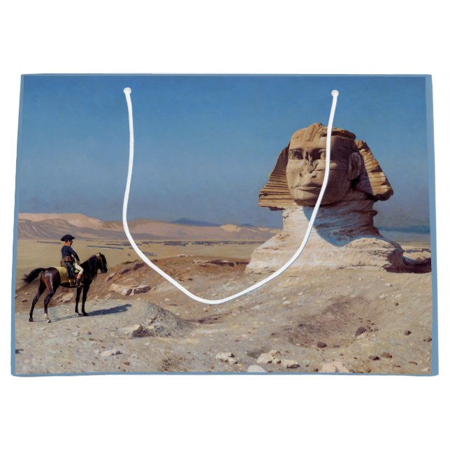 Sacola Para Presentes Grande Napoleão Bonaparte Antes do Esfinge (por Gérôme) (Frente)