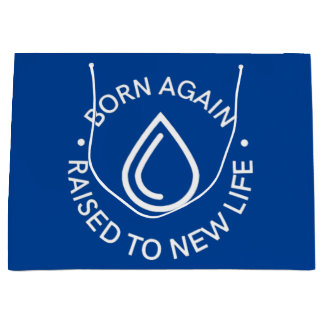 Sacola Para Presentes Grande Nascer Novamente Baptism Gift Bag