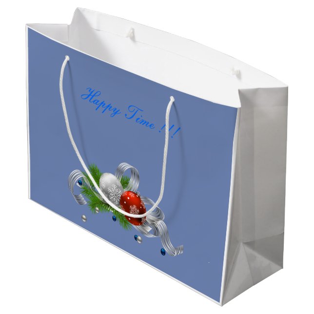 Sacola Para Presentes Grande Natal (Verso inclinado)