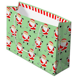 Sacola Para Presentes Grande Natal de Golfe