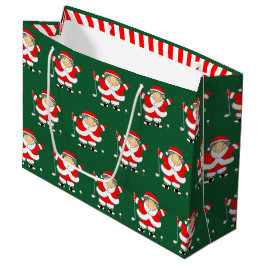 Sacola Para Presentes Grande Natal de Golfe