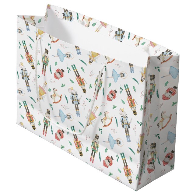 Sacola Para Presentes Grande Natal do Quebra-Nozes (Frente inclinada)
