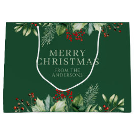 Sacola Para Presentes Grande Natal Elegante 