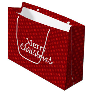 Sacola Para Presentes Grande Natal Elegante Moderno da Abstrato das Bolinhas Ve