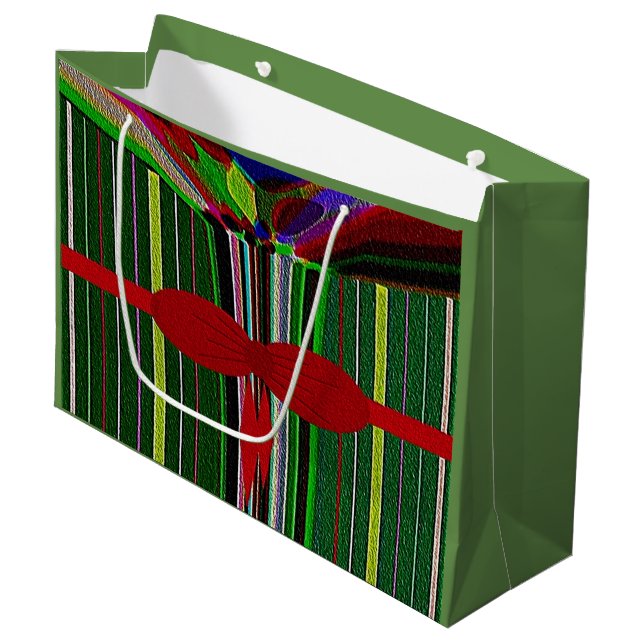 Sacola Para Presentes Grande "Natal em julho" Grande Saco Glossy Gift (Frente inclinada)