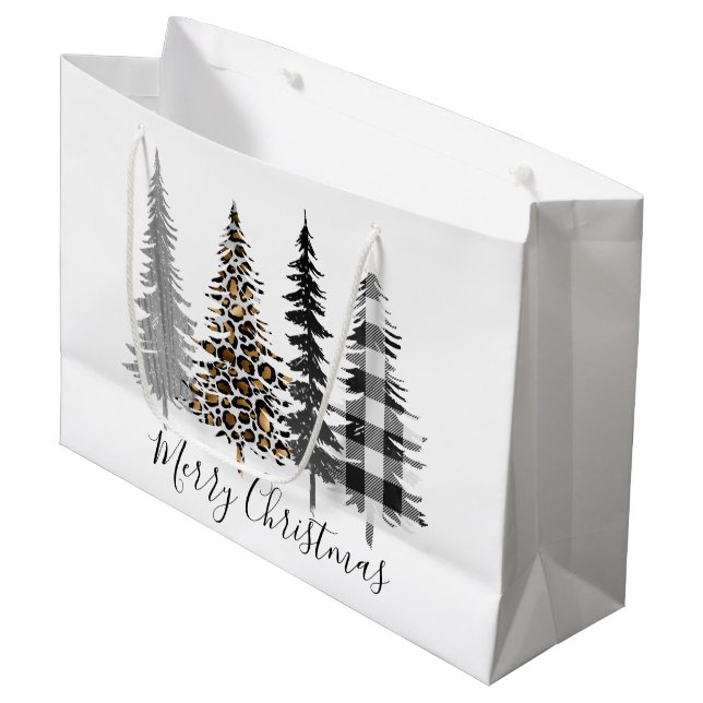 Sacola Para Presentes Grande Natal Glamour (Frente inclinada)