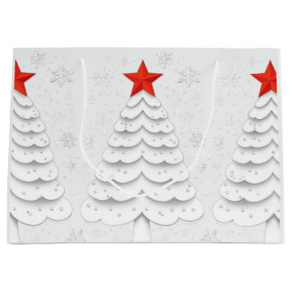 Sacola Para Presentes Grande Natal minimalista