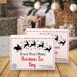 Sacola Para Presentes Grande Natal | Saco Personalizado da Véspera de Natal