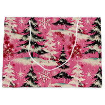 Natal Vintage Retro: Natal Rosa dos Anos 1950