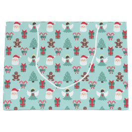 Sacola Para Presentes Grande Navidad Angel