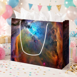 Sacola Para Presentes Grande Nebulosa Espacial Galáxia de Órion