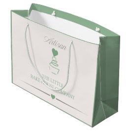 Sacola Para Presentes Grande Negócio de Padaria Artesanal, Butique de Marcas