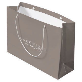 Sacola Para Presentes Grande Neutro | Minimalista | Neutro